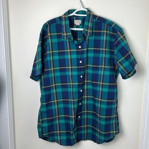 J.Crew Cotton Summer Plaid Shirt Size XL
